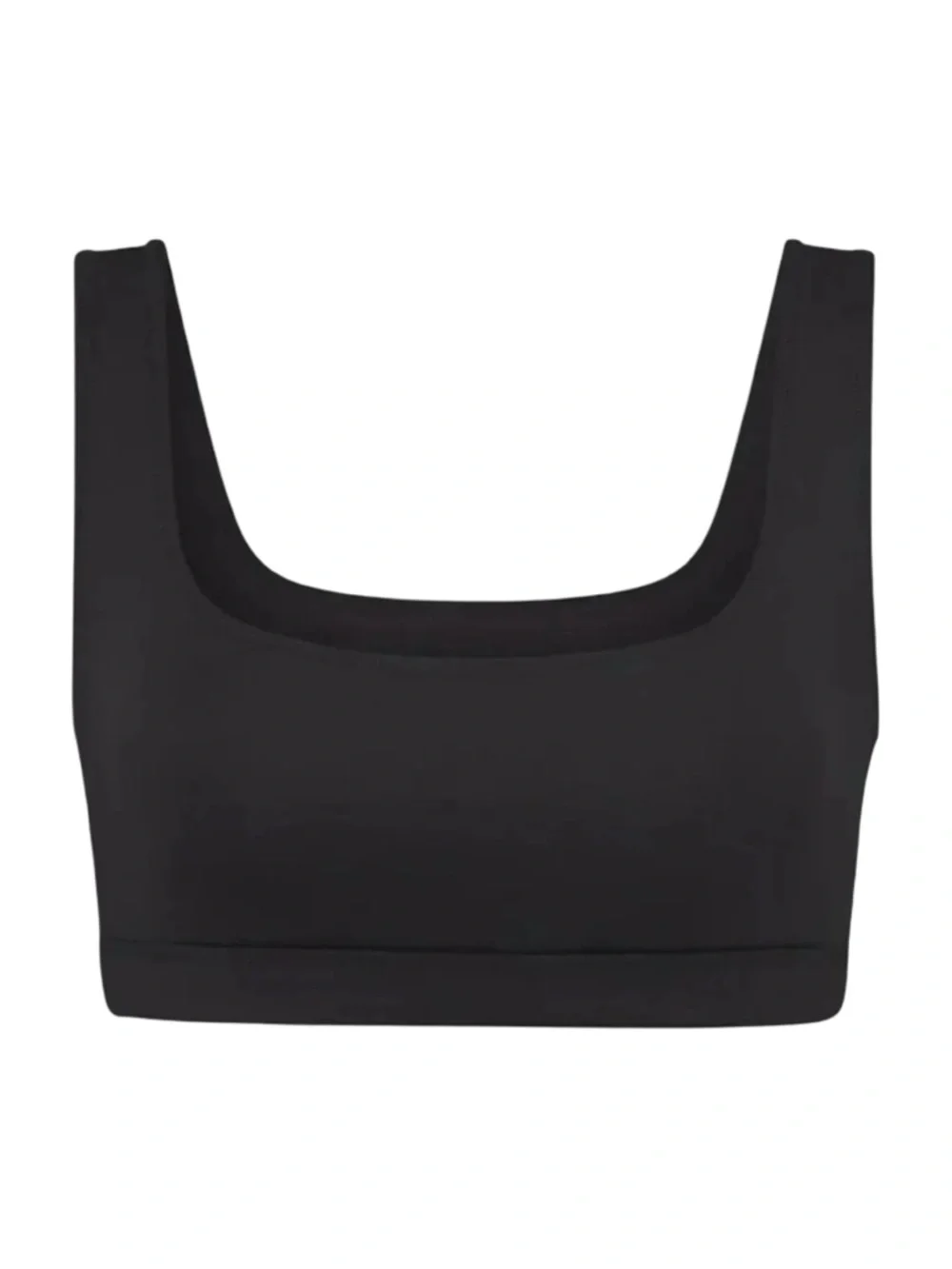 NWT SKIMS Recycled Swim Tank Onyx Black Bikini Top (ONLY) Size Medium